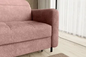 Eltap Rohová rozkládací sedací souprava GOMSI 228 cm Touch 24 růžová levá