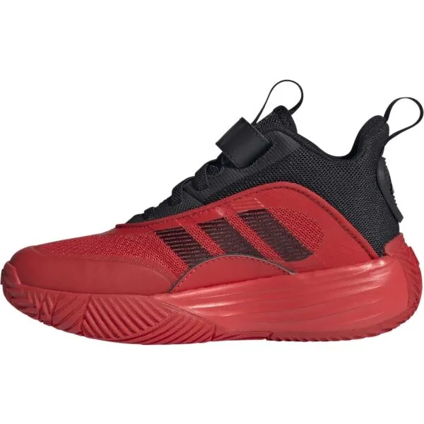 adidas OWNTHEGAME 3,0 K Detská basketbalová obuv, červená, veľkosť