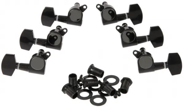 Razzor Guitar Tuners 3+3 Black