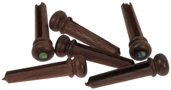 Razzor Bridge Pins Ebony & Abalone