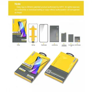 Zifriend, iPhone 12 Pro Max, 3D Tvrdené sklo Full Cover s aplikátorom, čierne