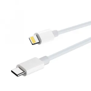 Maxlife kábel MXUC-05 USB-C - Lightning 2,0 m 20W, biely
