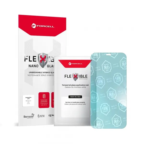 Forcell Flexible Nano Glass hybridné sklo, iPhone 12 Pro Max, priehľadné