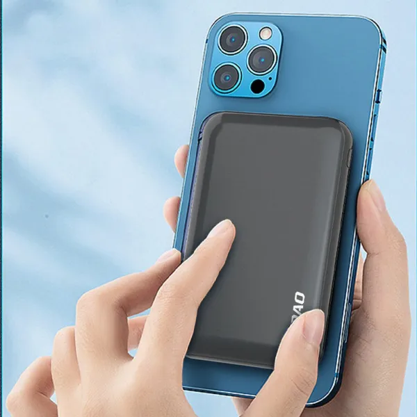 Dudao TGK1 PowerBanka s bezdrôtovou nabíjačkou 15W 10000mAh, modrá (TGK1-Dark blue)