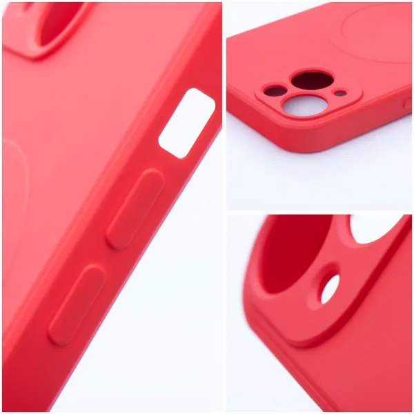 Obal Silicone Mag Cover, iPhone 17 Pro Max, červený