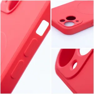 Obal Silicone Mag Cover, iPhone 17 Pro Max, červený