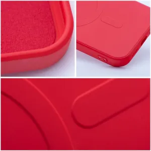 Obal Silicone Mag Cover, iPhone 17 Pro Max, červený