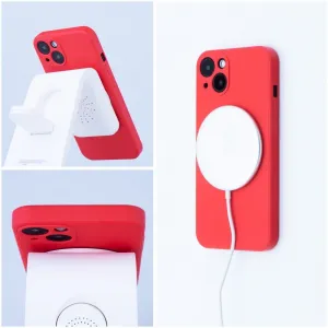 Obal Silicone Mag Cover, iPhone 17 Pro Max, červený