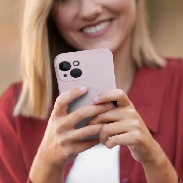 Obal Silicone Mag Cover, iPhone 17 Pro Max, ružový