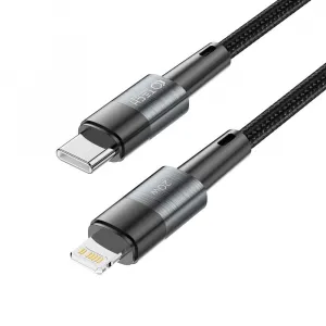 Tech-Protect UltraBoost USB-C - Lightning kábel, PD20W / 3A, 2 m, sivý