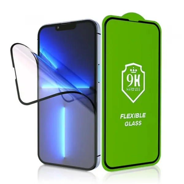 Nano 5D ochranné tvrdené sklo, iPhone 16 Pro Max, čierne