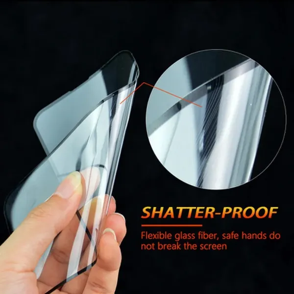 Nano 5D ochranné tvrdené sklo, iPhone 16 Pro Max, čierne