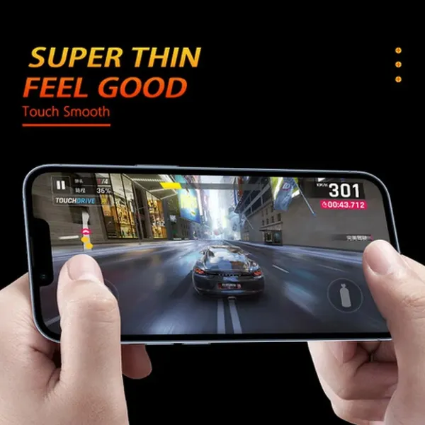 Nano 5D ochranné tvrdené sklo, iPhone 16 Pro Max, čierne