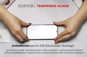 Swissten Raptor Diamond Ultra Clear 3D Tvrdené sklo, iPhone 14 Pro Max, čierne