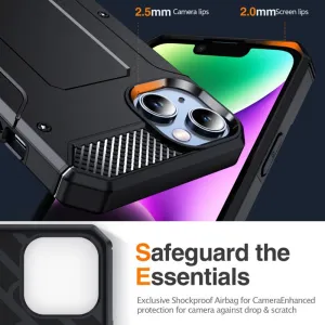 Techsuit Hybrid Armor Kickstand, iPhone 14 Pro Max, čierny