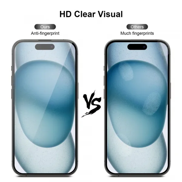 JP Long Pack Tvrdených skiel, 3 sklá na telefón s aplikátorom, iPhone 15 Plus