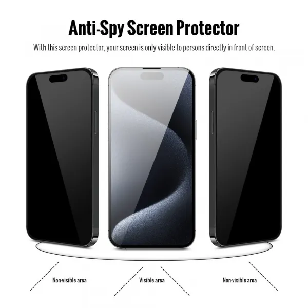 Privacy 5D Tvrdené sklo, iPhone 15 Pro Max