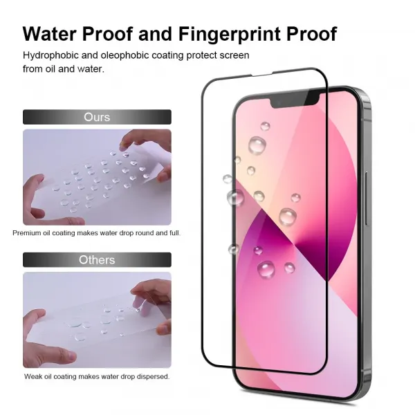 JP Full Pack Tvrdených skiel, 2x 3D sklo s aplikátorom + 2x sklo na šošovku, iPhone 13 Mini