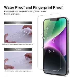 JP Mega Pack Tvrdených skiel, 3 sklá na telefón s aplikátorom + 2 sklá na šošovku, iPhone 14