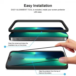 JP Full Pack Tvrdených skiel, 2x 3D sklo s aplikátorom + 2x sklo na šošovku, iPhone 13 Pro