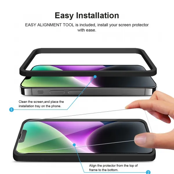 JP Mega Pack Tvrdených skiel, 3 sklá na telefón s aplikátorom + 2 sklá na šošovku, iPhone 14