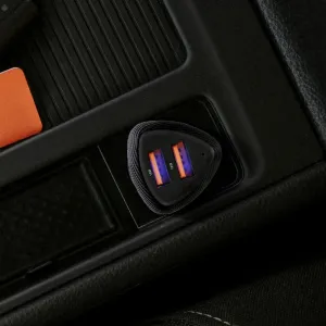 Forcell Carbon Adaptér do auta 2x USB QC 3.0 18W, CC50-2A36W, čierny