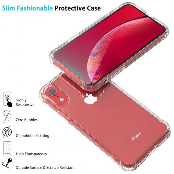 Techsuit Shockproof priehľadný obal, iPhone XR