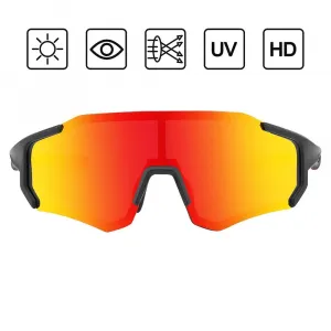 Rockbros 10182 Polarizované cyklistické okuliare, červené