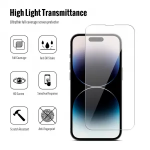 JP Combo pack, Súprava 2 tvrdených skiel a 2 sklíčok pre šošovku, iPhone 14 Pro