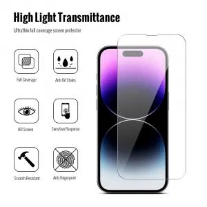JP Combo pack, Súprava 2 tvrdených skiel a 2 sklíčok pre šošovku, iPhone 14 Pro Max