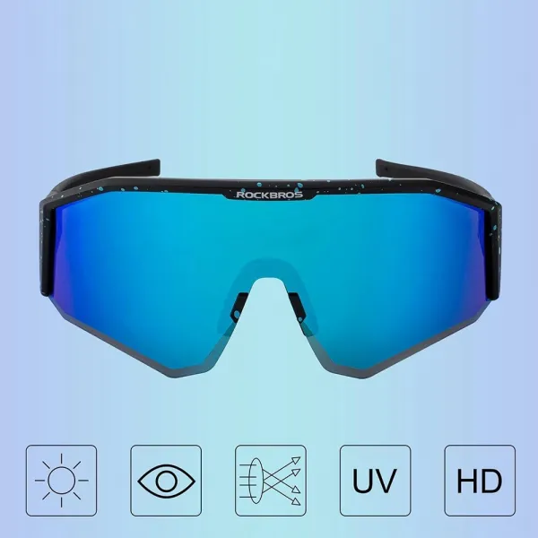 Rockbros SP297 Polarizačné cyklistické okuliare, čierne