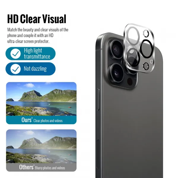JP Combo pack, Súprava 2 tvrdených skiel a 2 sklíčok pre šošovku, iPhone 15 Pro