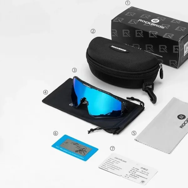 Rockbros SP297 Polarizačné cyklistické okuliare, čierne