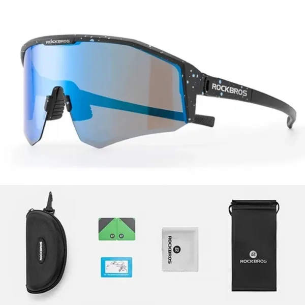 Rockbros SP297 Polarizačné cyklistické okuliare, čierne
