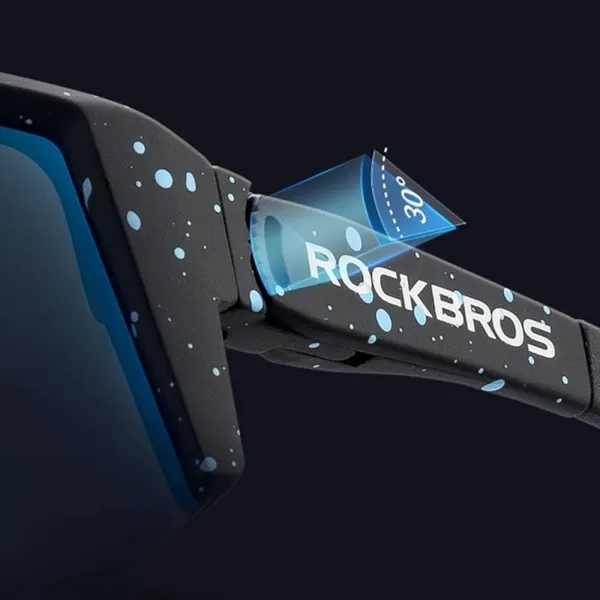 Rockbros SP297 Polarizačné cyklistické okuliare, čierne