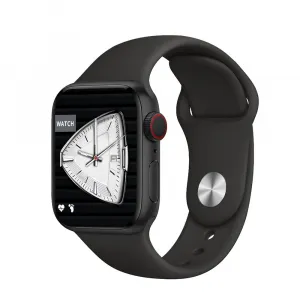 Chytré hodinky Watch S9 Max, čierne
