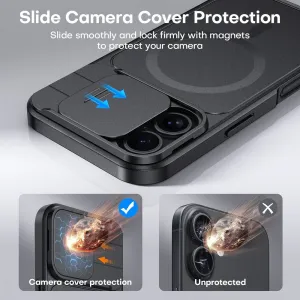 JP CamProtection MagSafe obal s 4.5M SGS certifikátom, iPhone 16, čierny