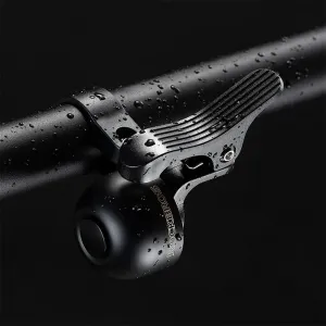 Rockbros 34210007002 zvonček na bicykel na pravú stranu riadidiel, čierny