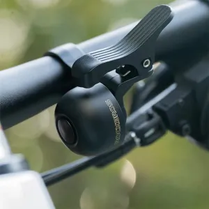 Rockbros 34210007002 zvonček na bicykel na pravú stranu riadidiel, čierny