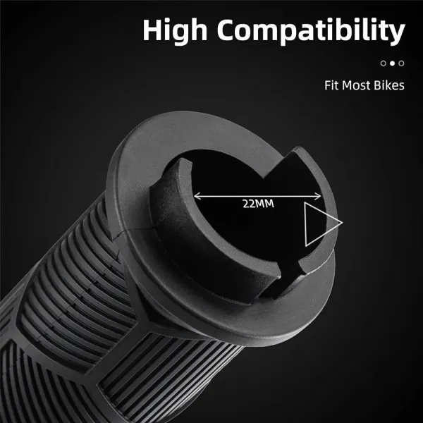 Rockbros 40720007001 Gripy na bicykel s odrazkou, čierne