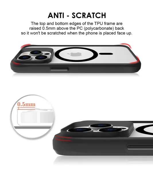 JP MagFit MagSafe obal s 3M SGS certifikátom, iPhone 16 Plus, čierny