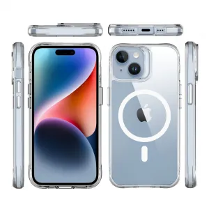 JP MagFit MagSafe obal s 3M SGS certifikátom, iPhone 15, priehľadný