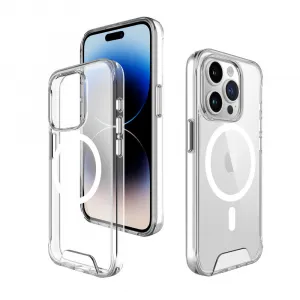 JP MagFit MagSafe obal s 1.2M SGS certifikátom, iPhone 15 Pro, priehľadný