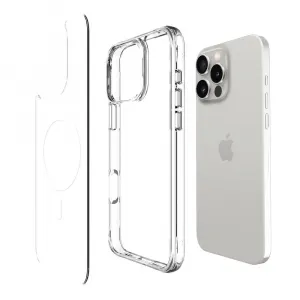 JP MagFit MagSafe obal s 3M SGS certifikátom, iPhone 16 Pro Max, priehľadný