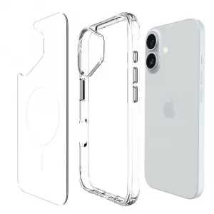 JP MagFit MagSafe obal s 3M SGS certifikátom, iPhone 16 Plus, priehľadný