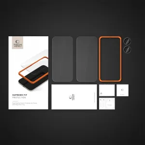 TECH-PROTECT SUPREME SET Sada ochranných skiel + inštalačný rám pre Apple iPhone 16 Plus