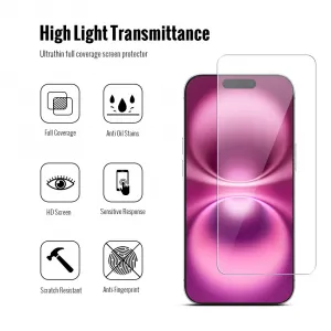 JP Combo pack, Súprava 2 tvrdených skiel a 2 sklíčok pre šošovku, iPhone 16