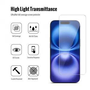 JP Combo pack, Súprava 2 tvrdených skiel a 2 sklíčok pre šošovku, iPhone 16 Plus