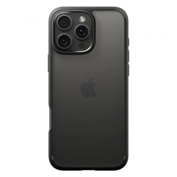 Spigen Ultra hybrid kryt na mobil, iPhone 16 Pro, čierny