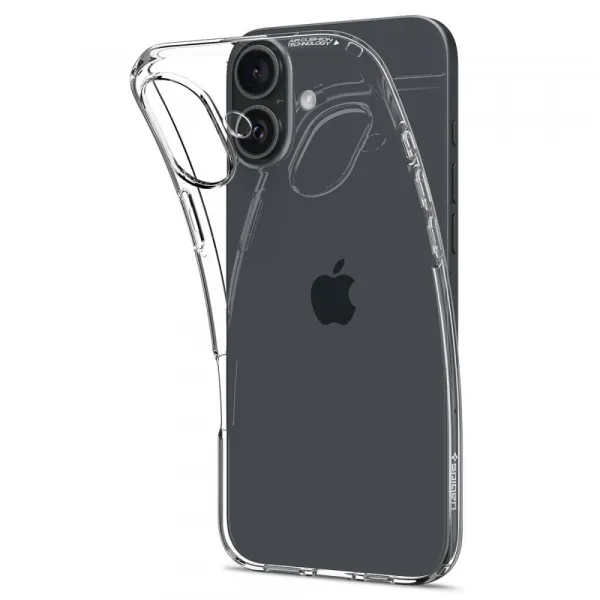 Spigen Liquid Crystal kryt na mobil, iPhone 16 Plus, Crystal Clear
